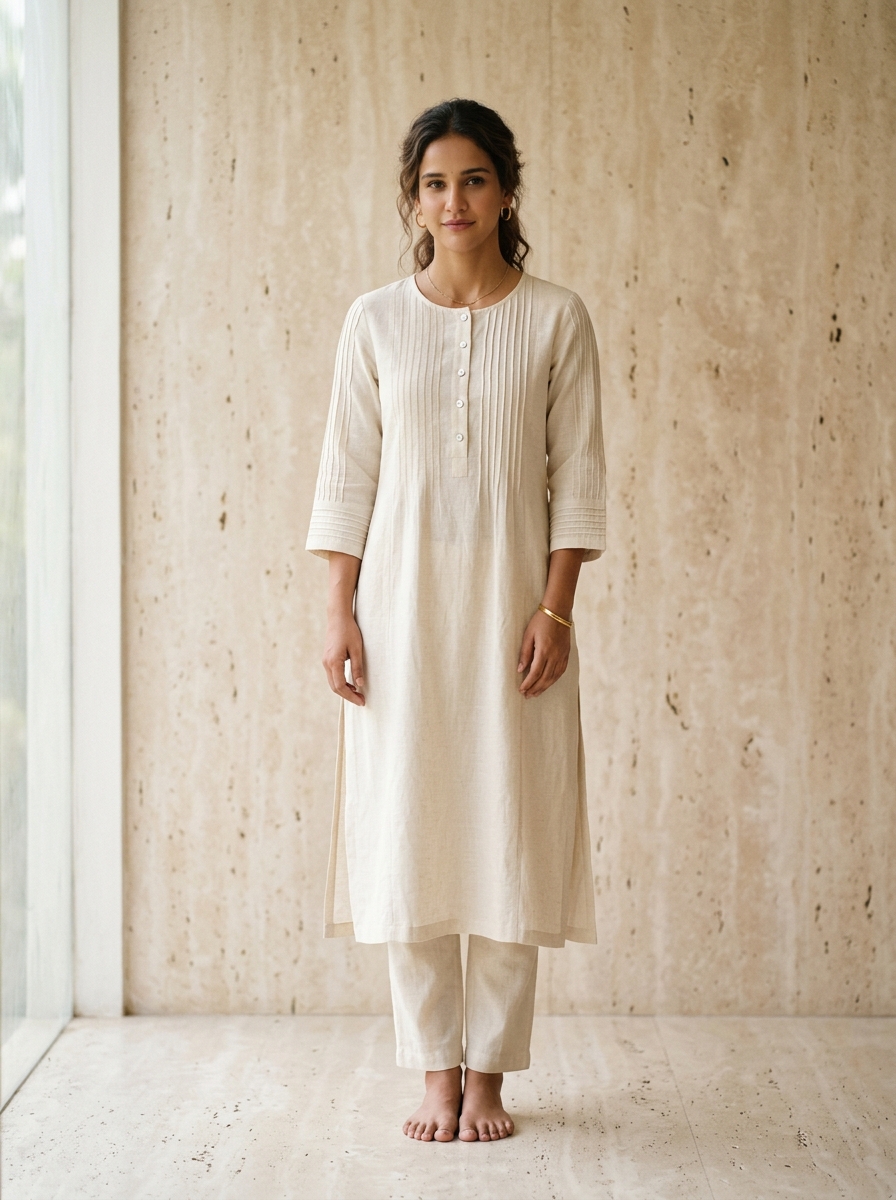 Chikankari Suit — Hand-embroidered heritage threadwork on fine mulmul